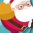 Avalanche Santa Ski Xmas