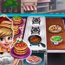Cooking Fast 3 Ribs And Pancakes