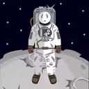 Stickman in space