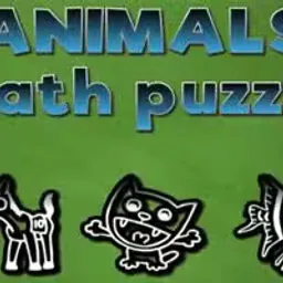 Animals math puzzles