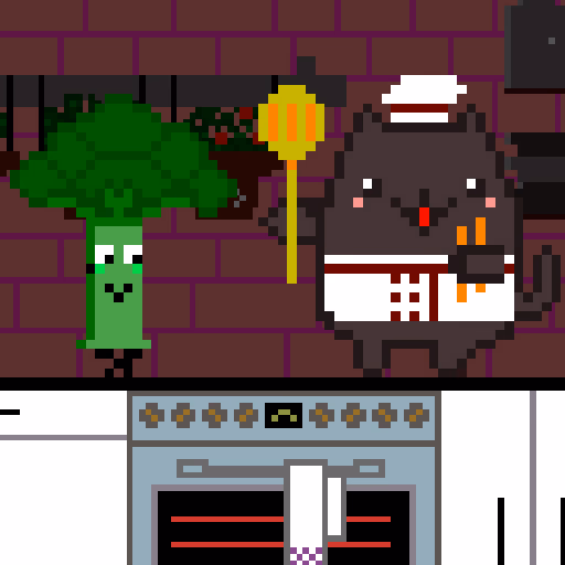 Cat Chef and Broccoli
