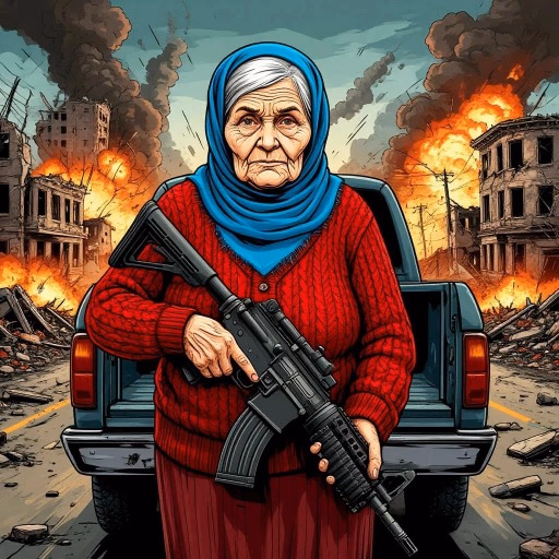 Grandma with machine-gun: Apocalypsis