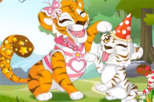 Mommy and Baby Tiger
