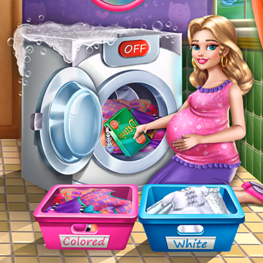 Mommy Washing Clothes