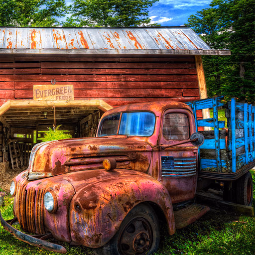 Rusty Cars Slide