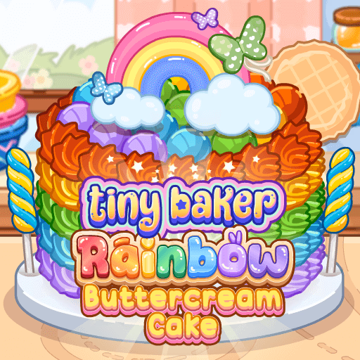 Tiny Baker Rainbow Buttercream Cake