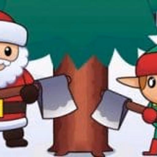 Wood Cutter Santa Idle